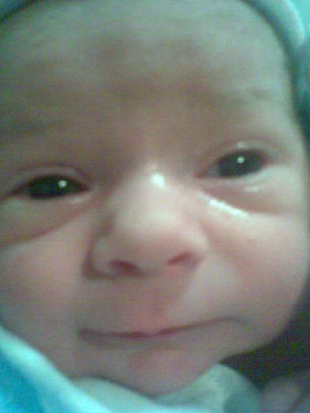Jayden looks like he is smiling Jayden looks like he is smiling